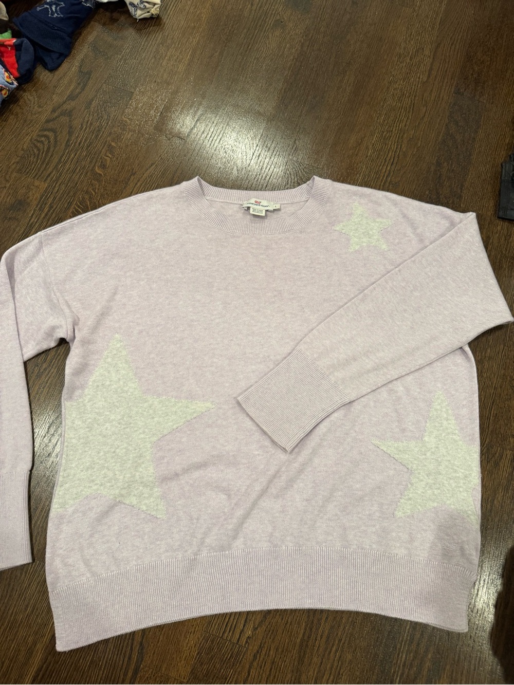 Vineyard Vines Lilac Star Crewneck Sweater